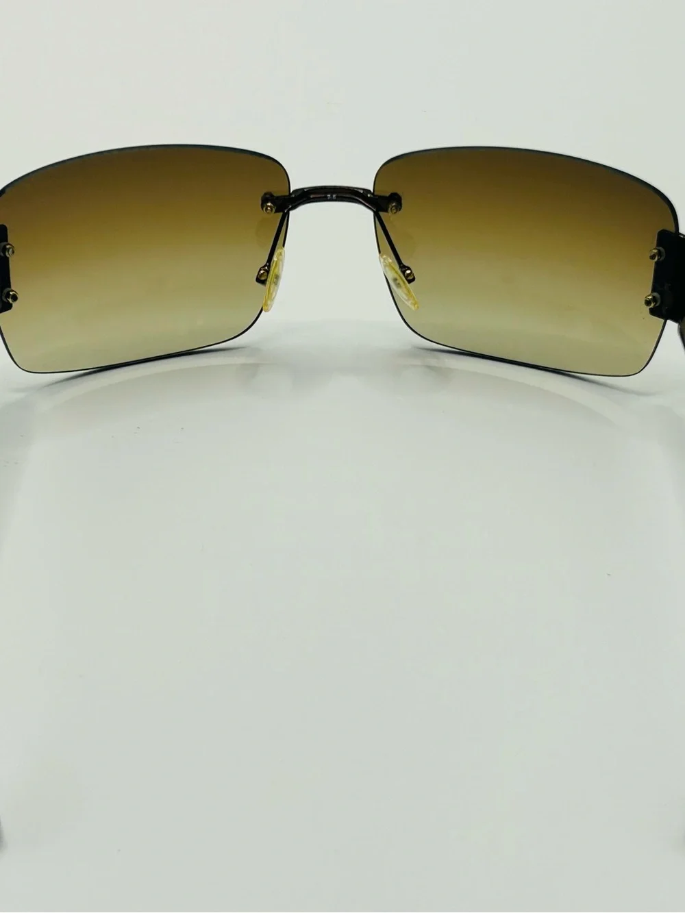 Marc Jacobs Rimless Sunglasses with Brown Gradient Lenses